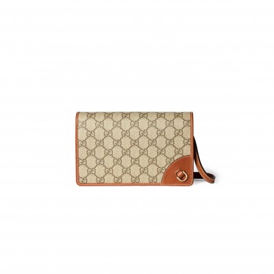 GUCCI GG EMBLEM SUPER MINI SHOULDER BAG 820688 (20*12.5*5cm)